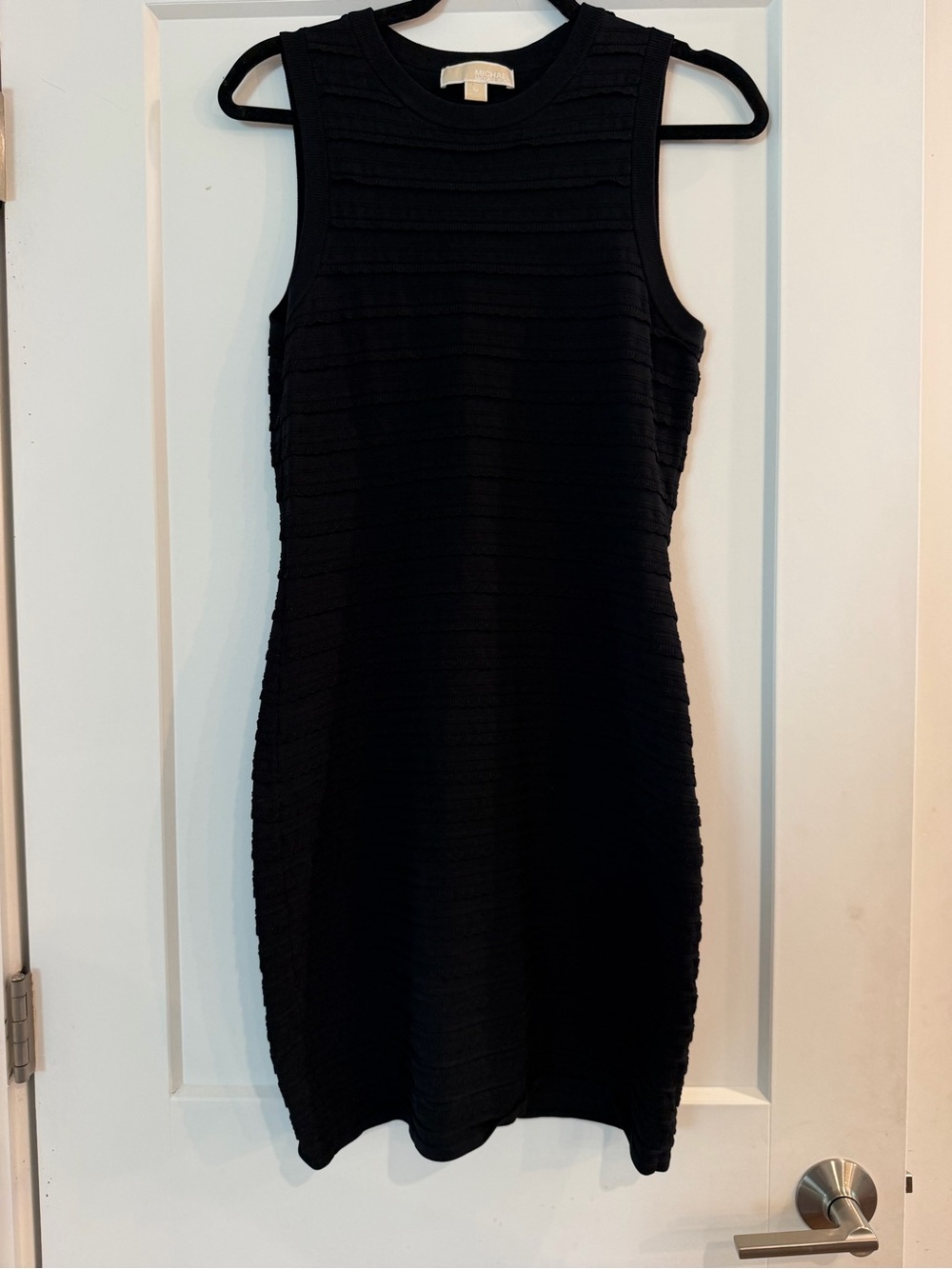 Michael Kors Classic Black Sleeveless Knit Dress size M